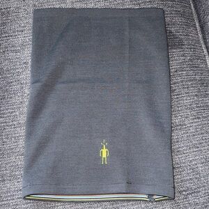 Smartwool Gray Scarf with Yellow Accent